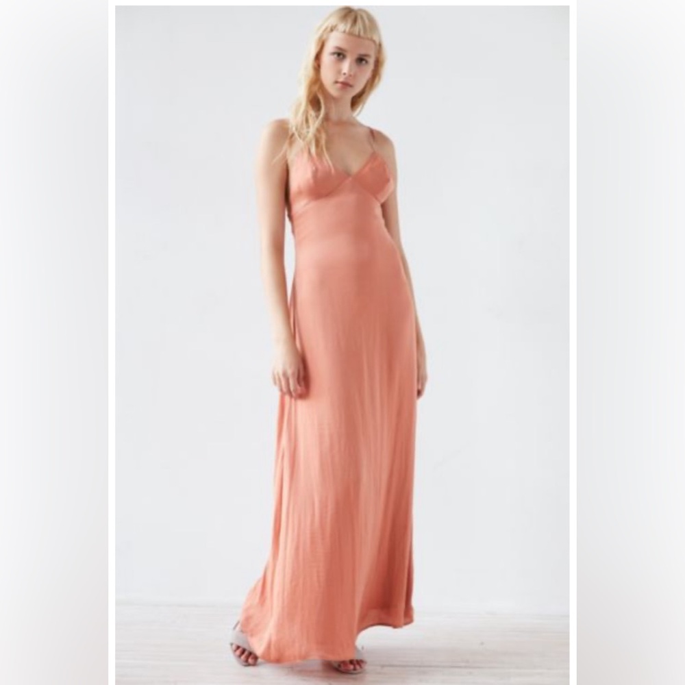 NWT Silence + Noise Yara Maxi Slip Dress SZ 4